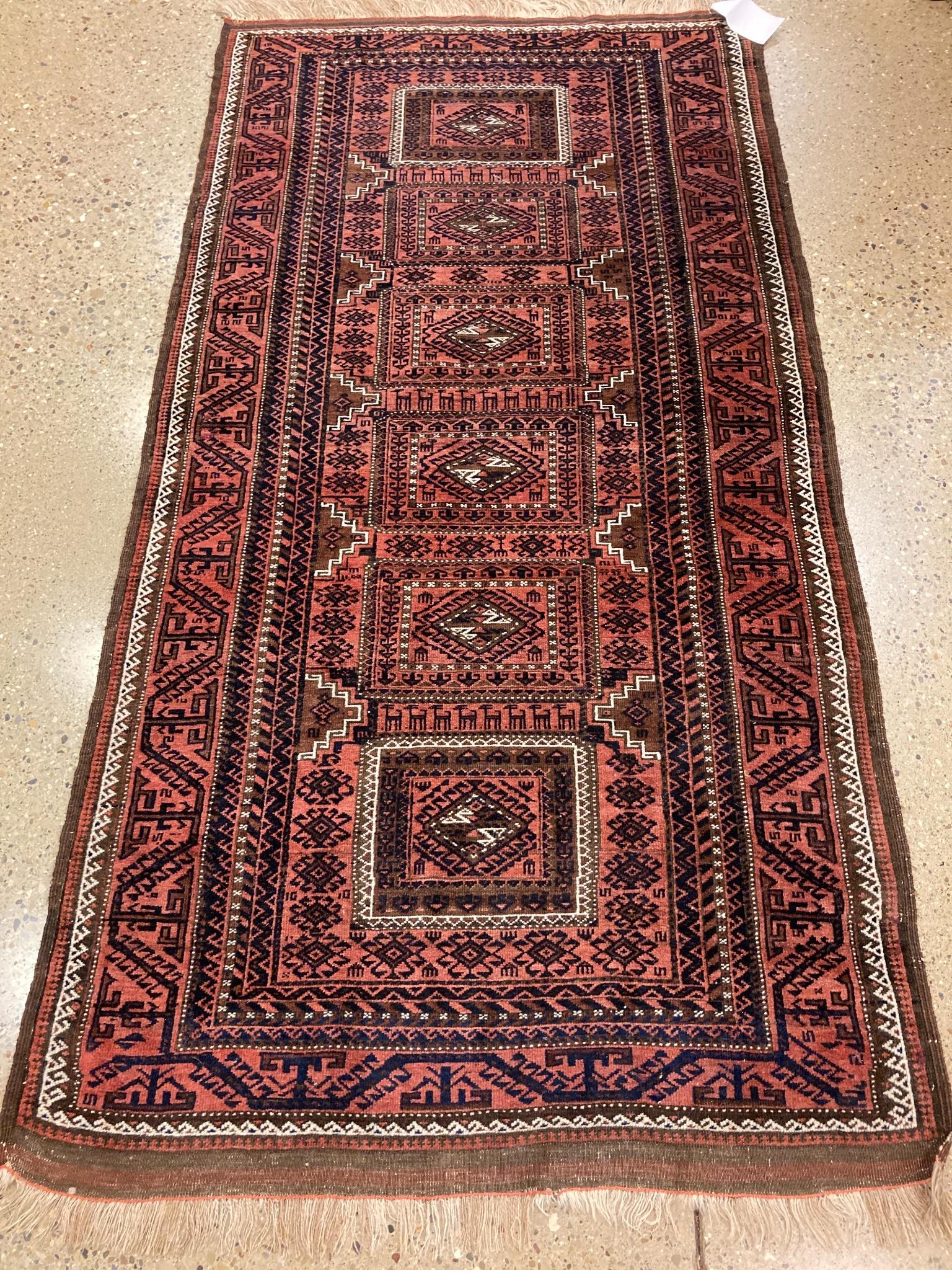 Oriental rug, Afganhi, 3'4" x 6'7". (1 of 1)