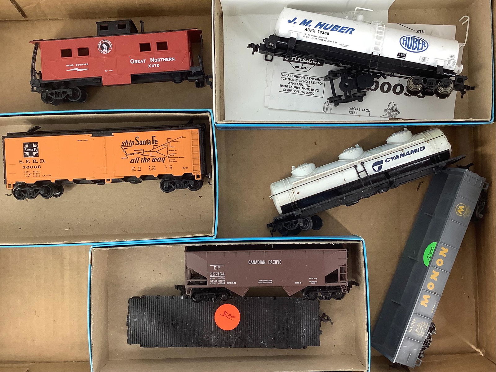Six freight cars and a caboose. (1 of 1)