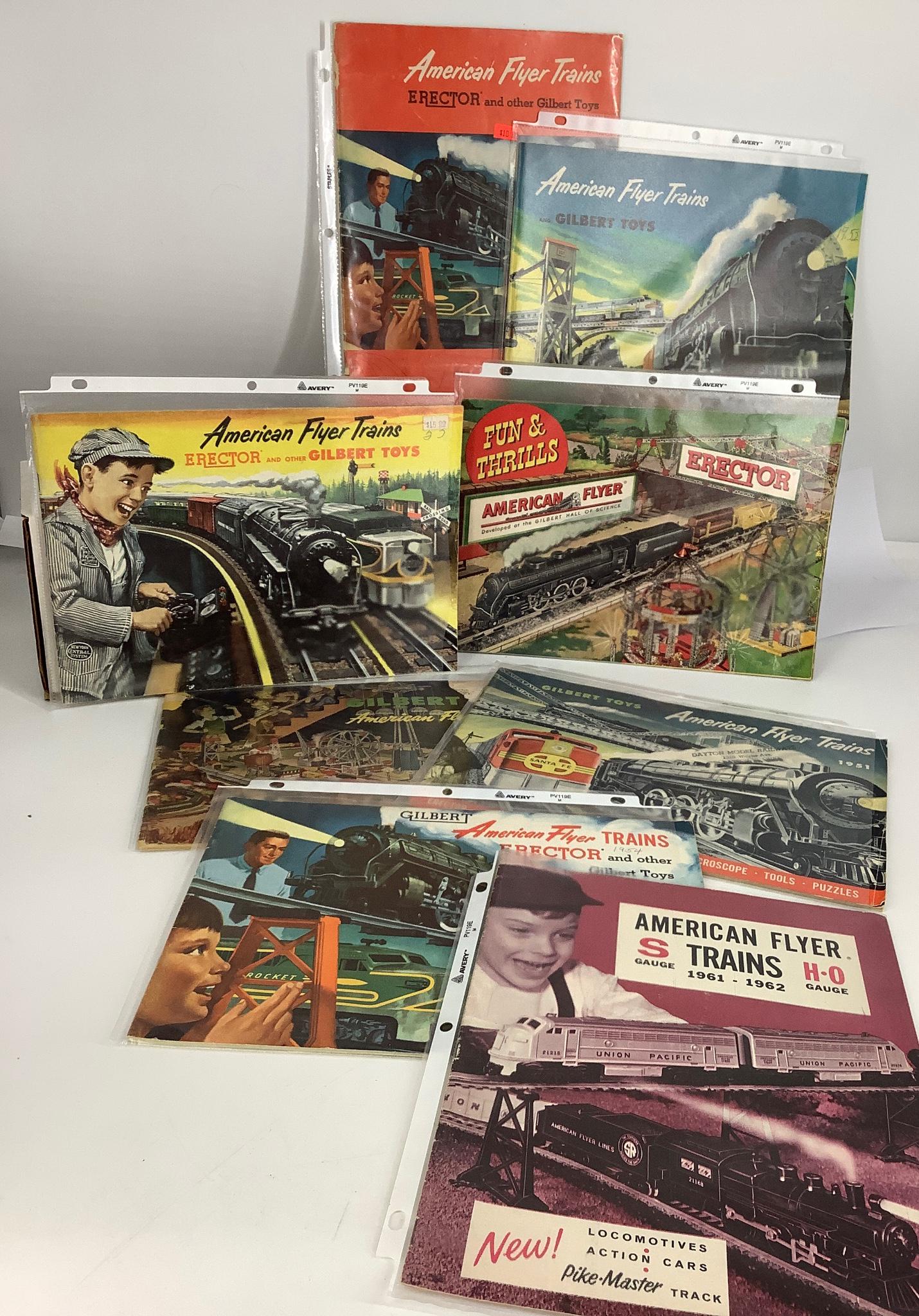 American Flyer postwar 8 catalogs from 50â€™s & 60â€™s. (1 of 1)