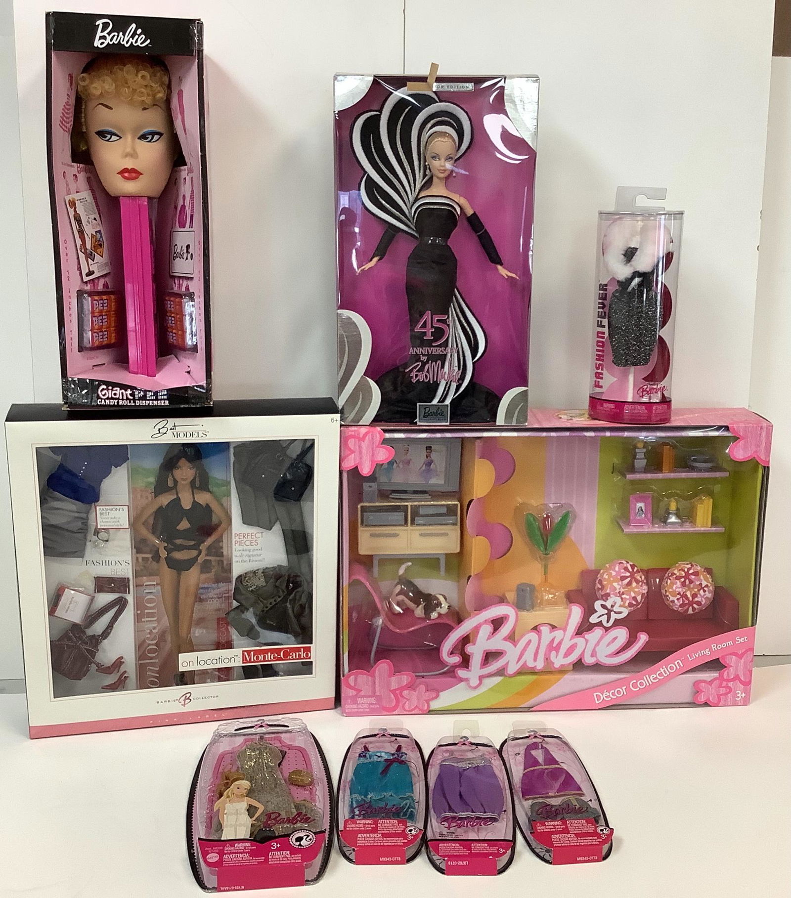Lot Of 9 Barbie Items Including Best Models Barbie On