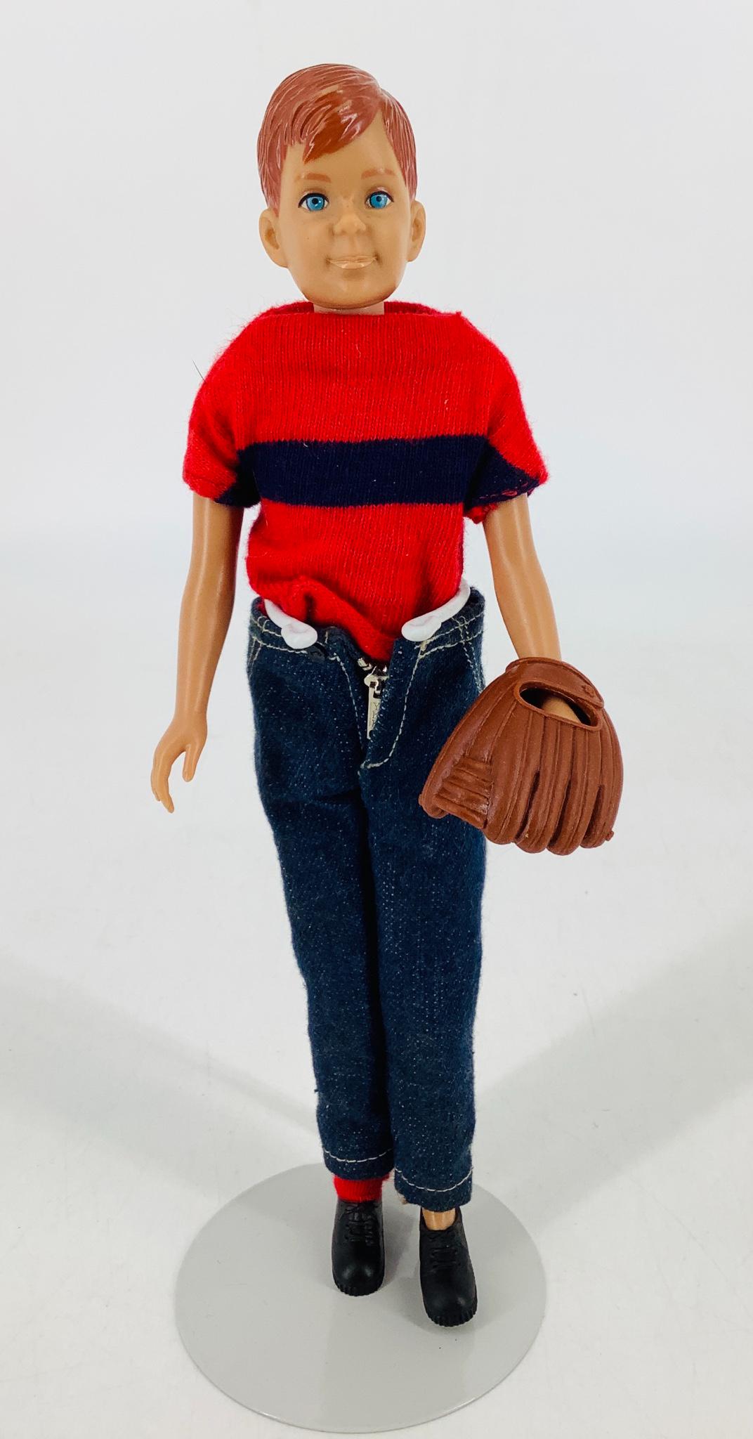 Ricky Doll wears Little Leager which is missing hat,: Ricky Doll wears Little Leager which is missing hat, (1) sock and pair of sneakers