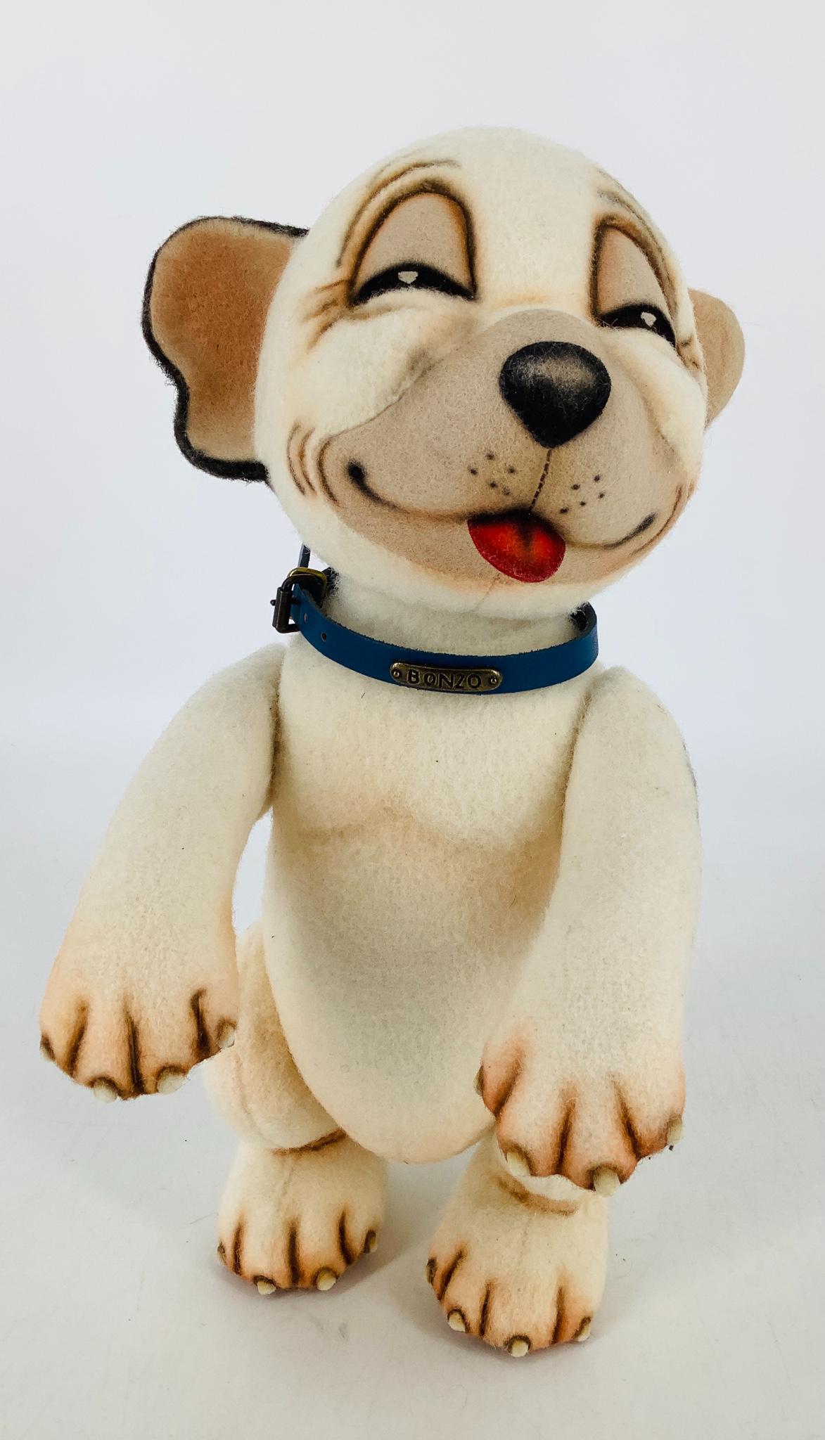 "Bonzo" the dog by R. John Wright. 11" all wool felt (1 of 3)