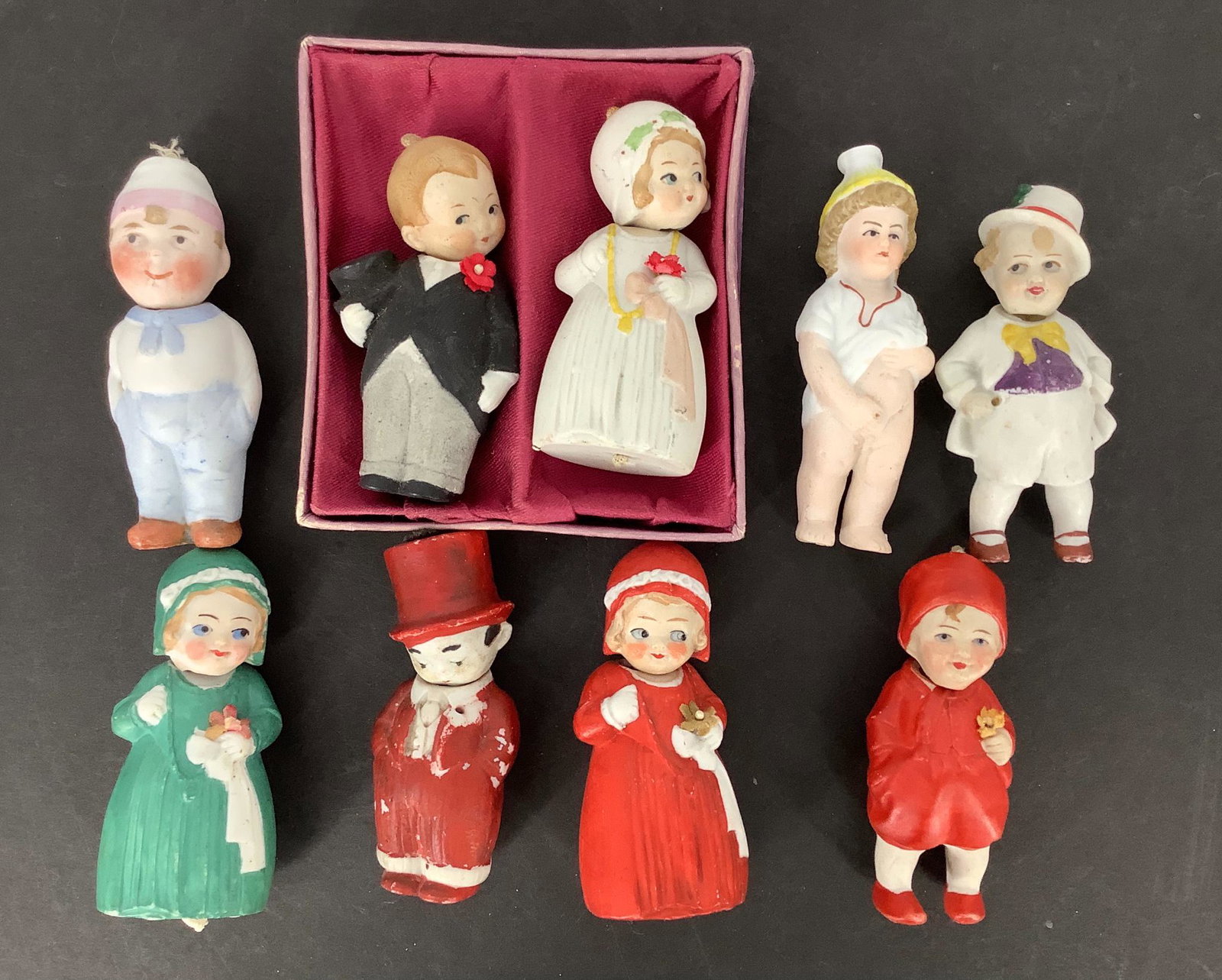 Lot (9) all-bisques marked Germany. Includes eight (1 of 1)