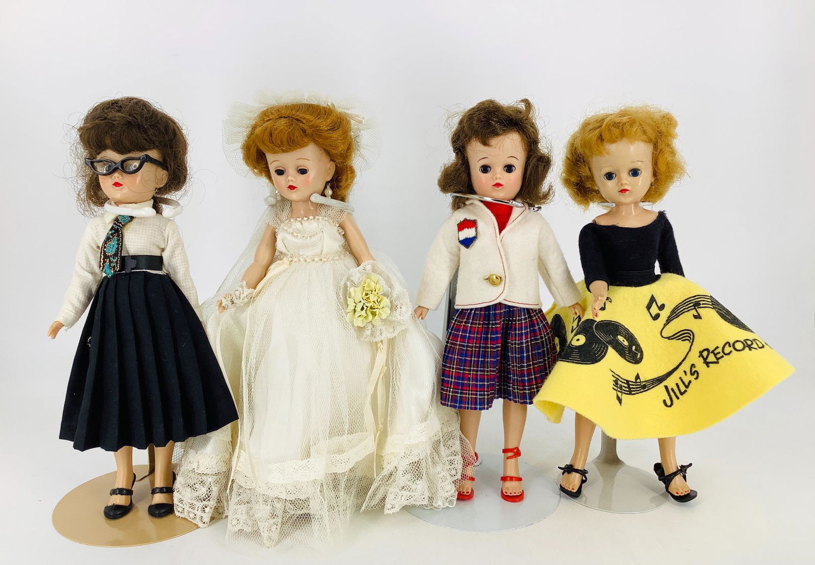 Lot (4) Ideal hard plastic Jill high heel fashion (1 of 4)