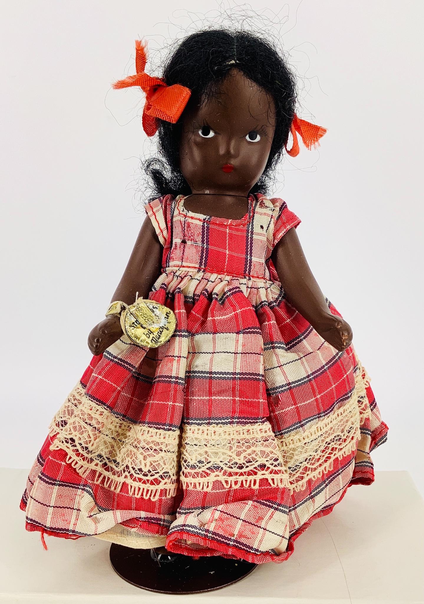 Nancy Ann Storybook "Topsy". 5 1/2" painted hard (1 of 4)