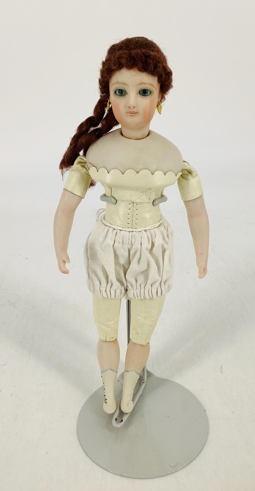 Miniature reproduction fashion doll by Cathy Hansen. 8" (1 of 3)