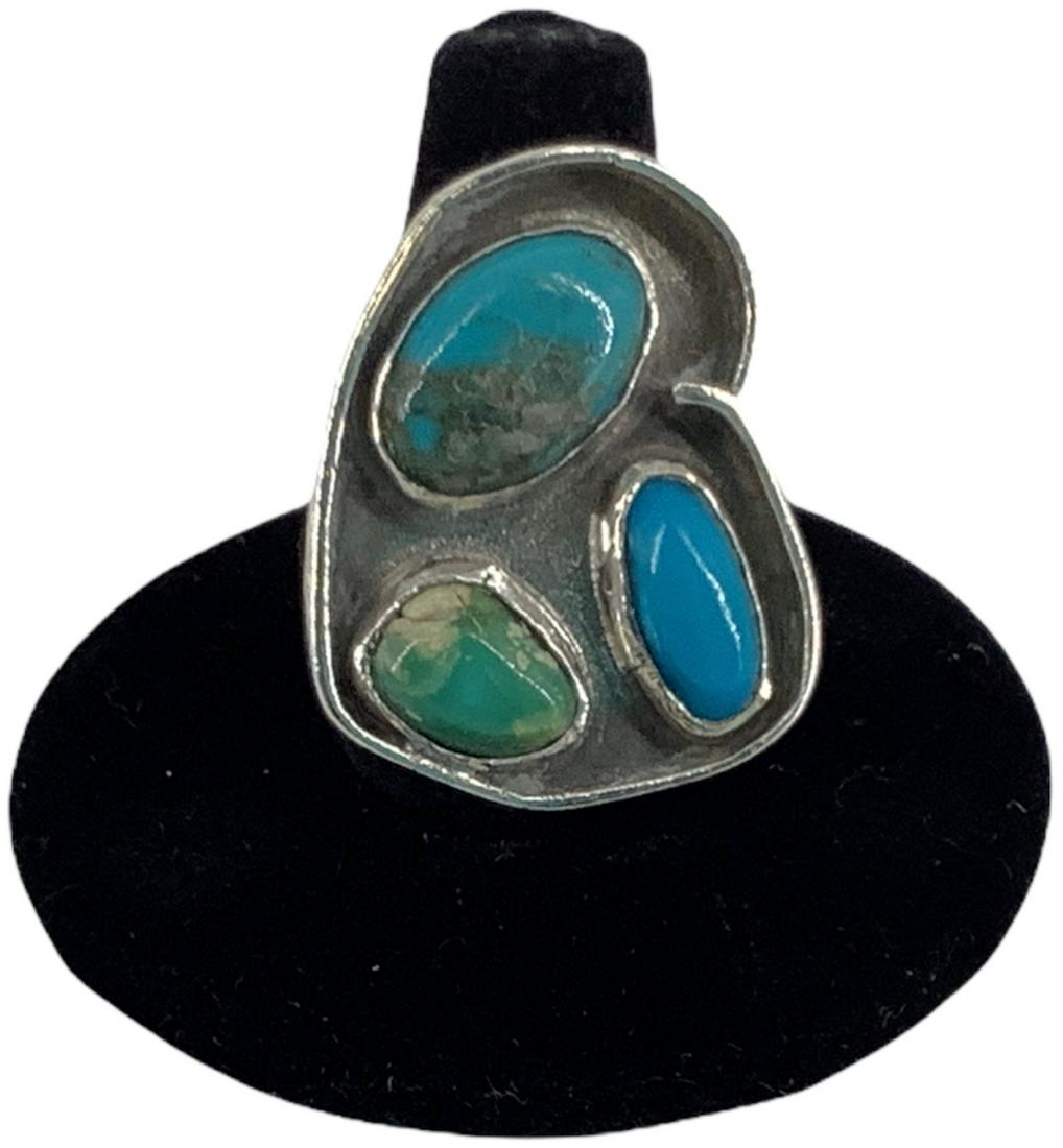 Sterling Silver Southwestern Style Ring (1 of 5)