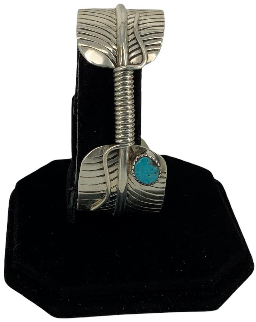 Sterling Silver Southwestern Style Cuff (1 of 4)