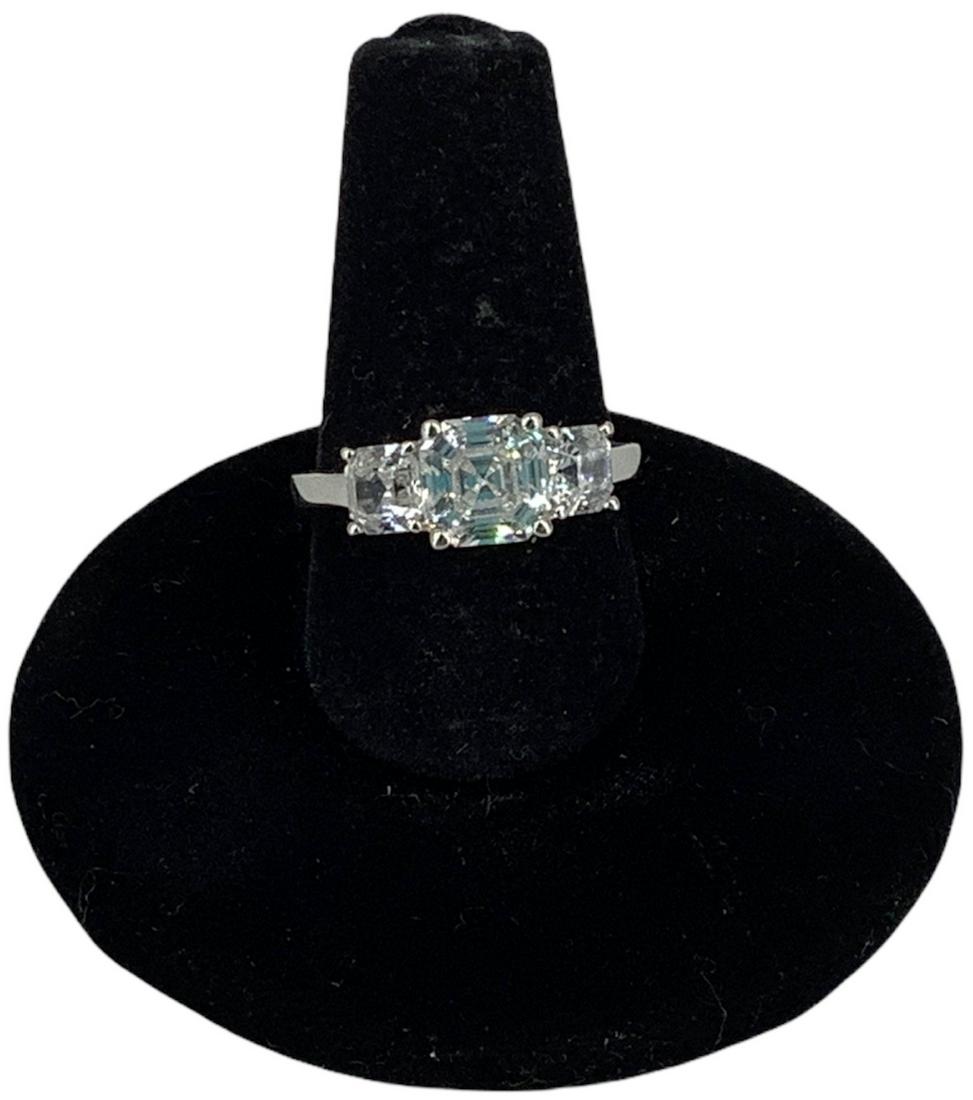 14kt White Gold & CZ Stone Ring (1 of 6)