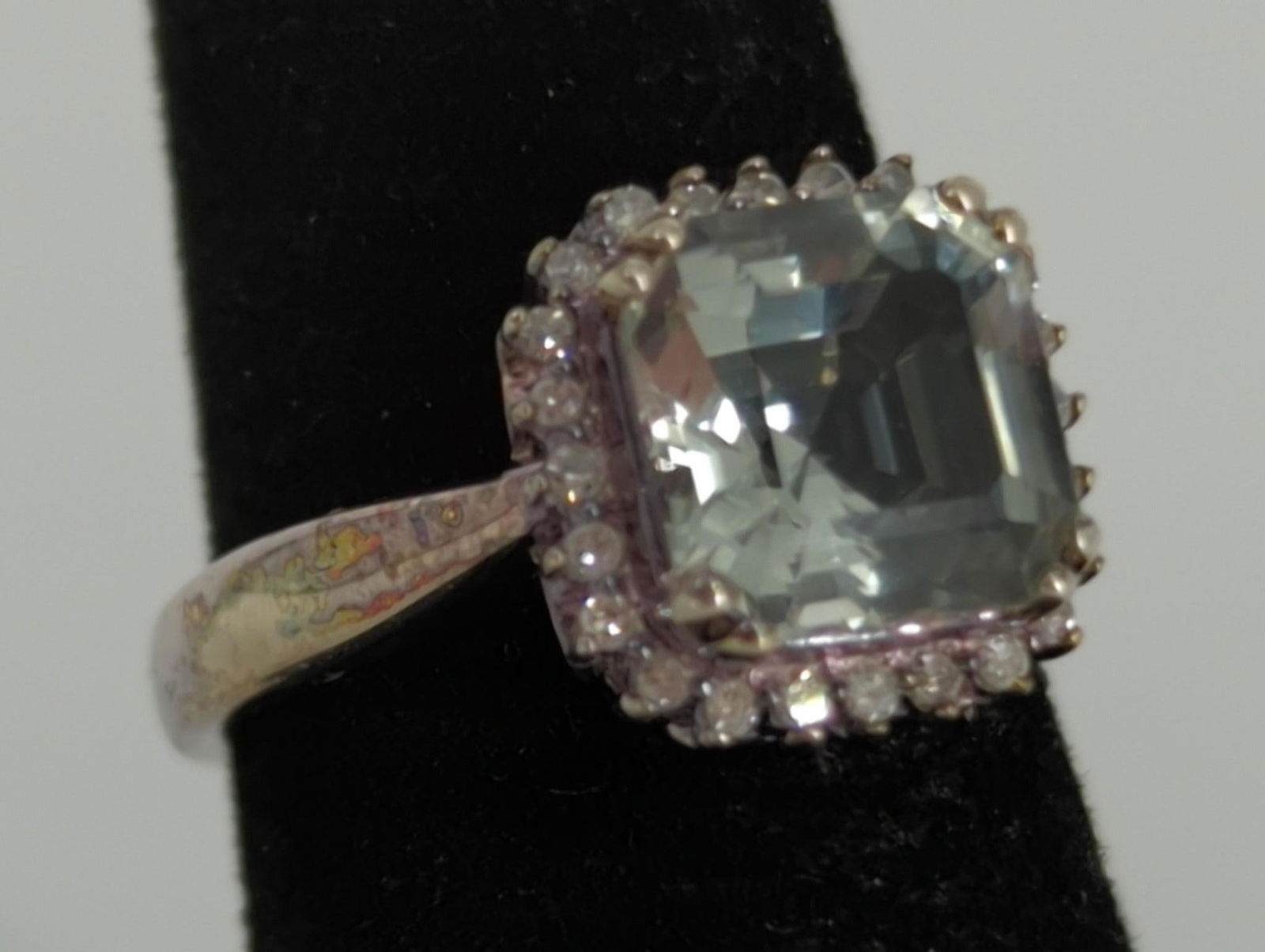 Sterling Silver, Diamond & Gemstone Ring (1 of 7)