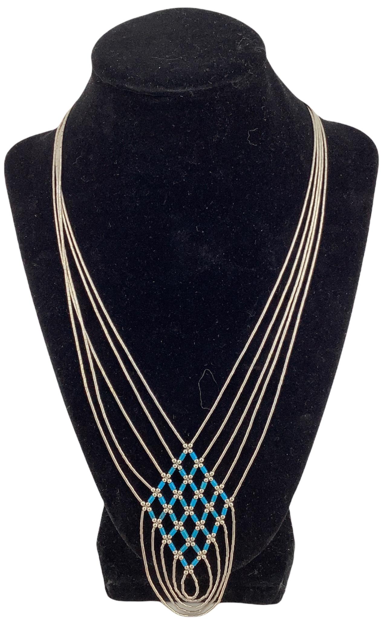 Sterling Silver Southwestern Style Liquid Medal (1 of 2)