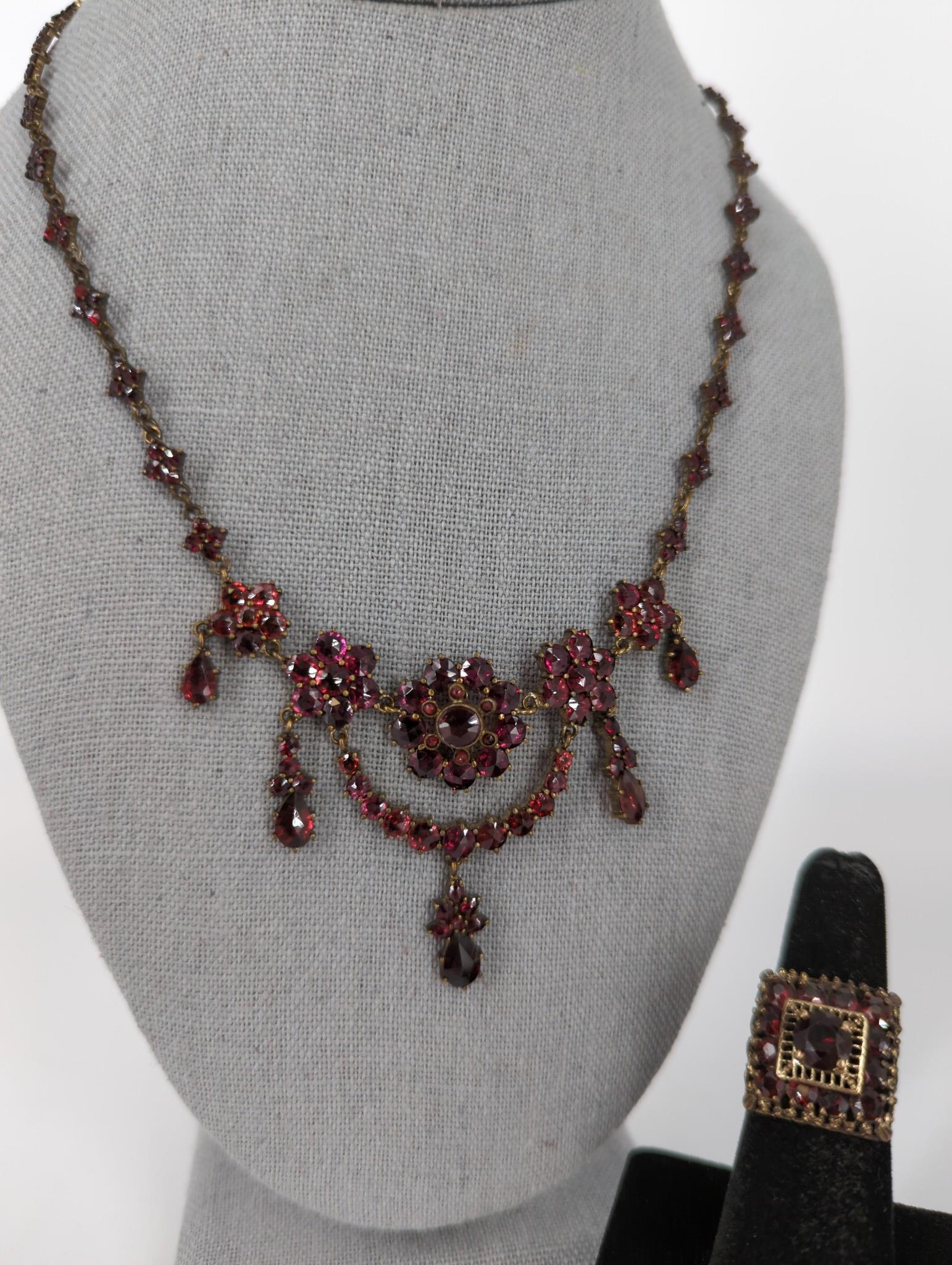 Victorian Garnet Jewelry Set (1 of 8)