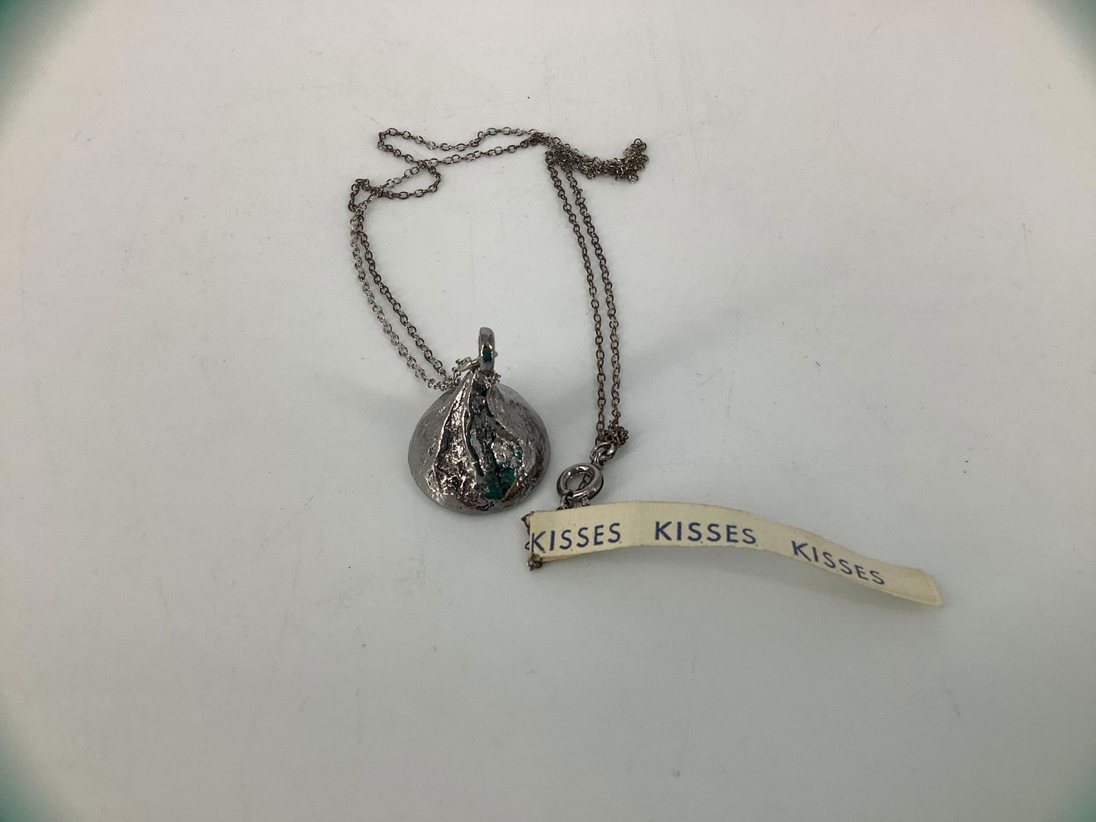 Hershey Kiss Pendant on Chain (1 of 2)
