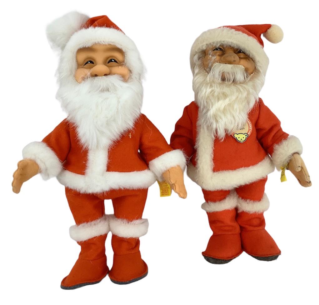 Lot of (2) Steiff Santa Clause plush including 12" (1 of 3)