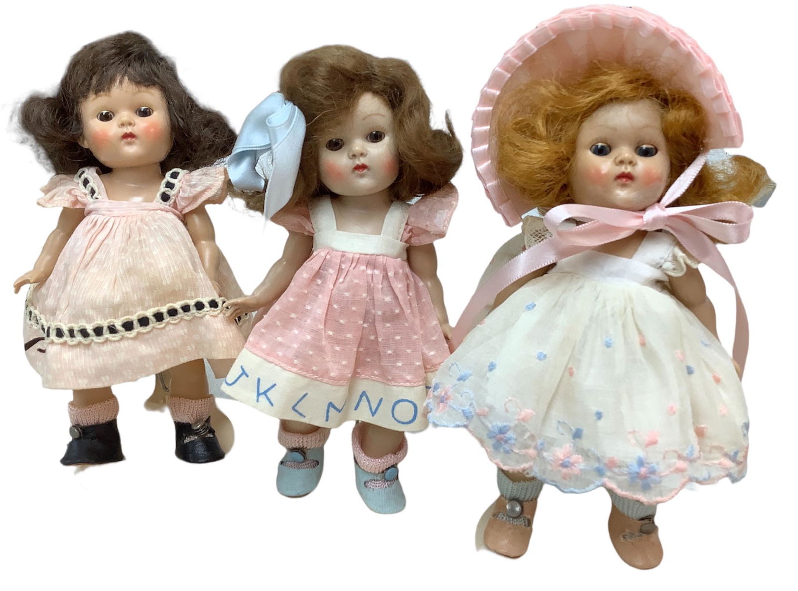 Lot of 3 Ginny hard plastic dolls @ 8" tall. All dolls (1 of 2)