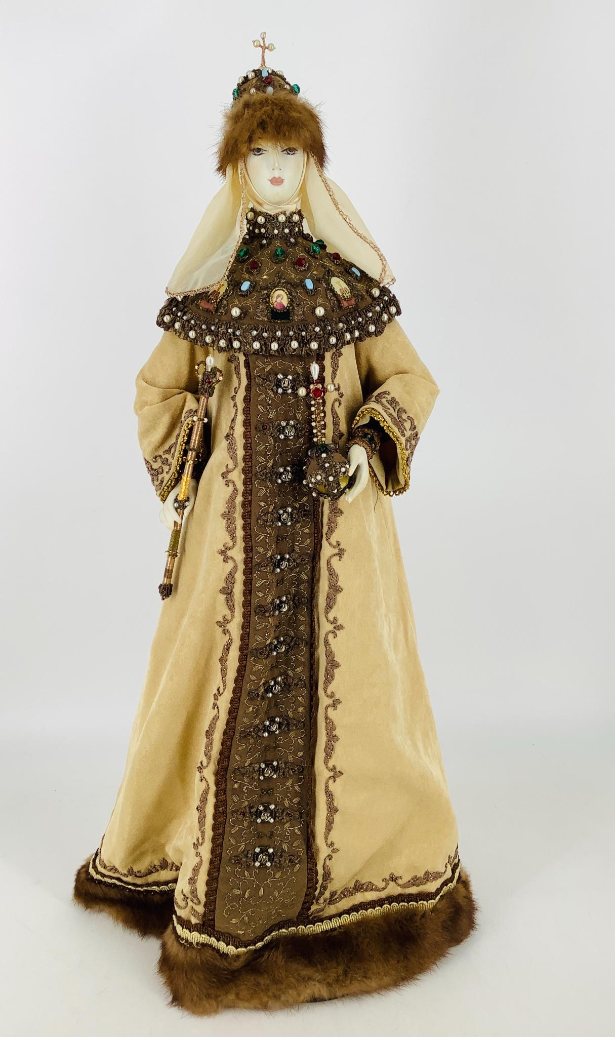 Porcelain artist doll made in Russia. 24" shoulder head (1 of 2)