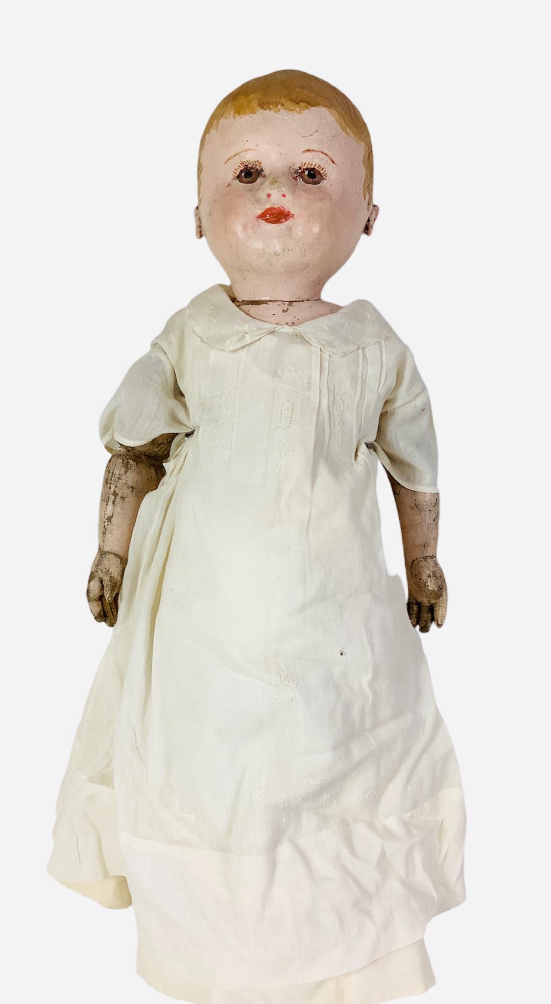 All Cloth Chase Baby. 19" doll with molded head/torso, (1 of 5)