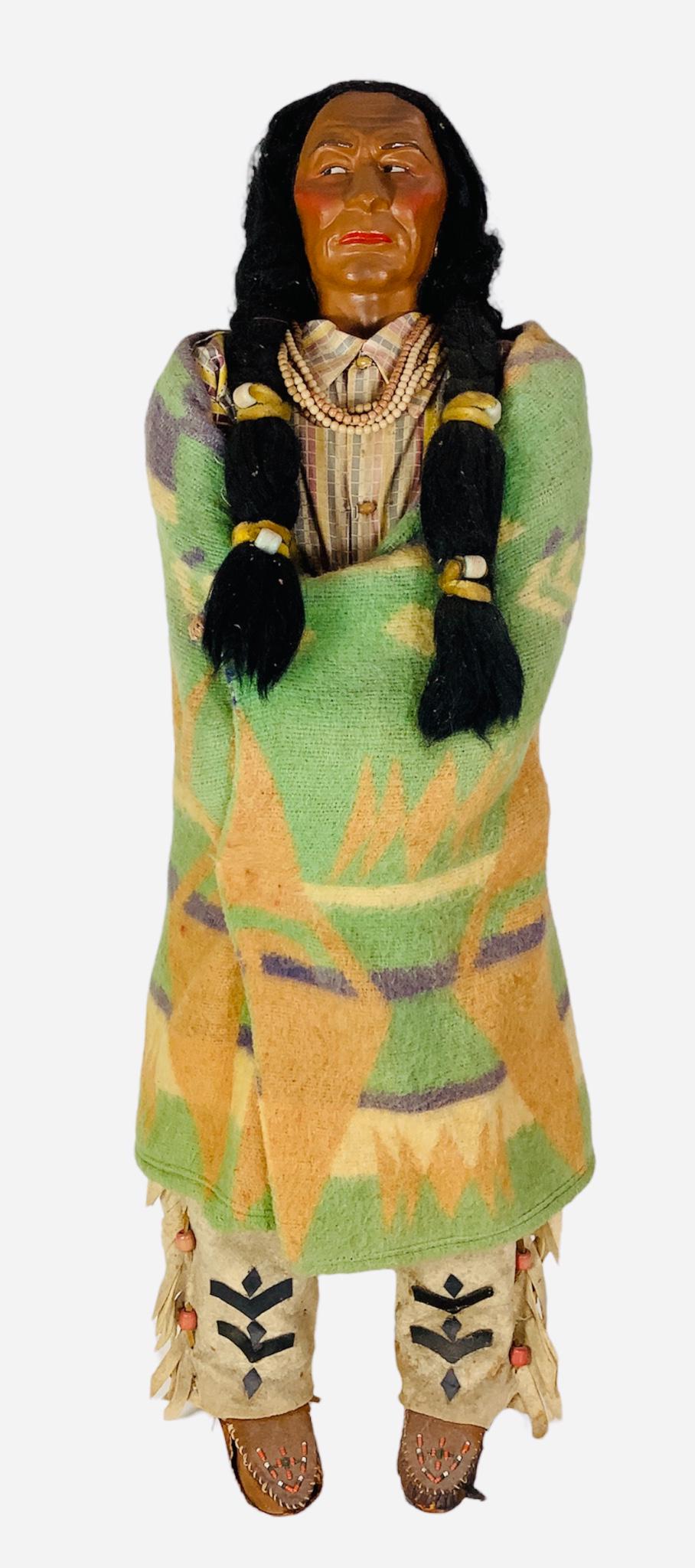 Skookum Indian Store Display. 35" tall with molded and (1 of 3)