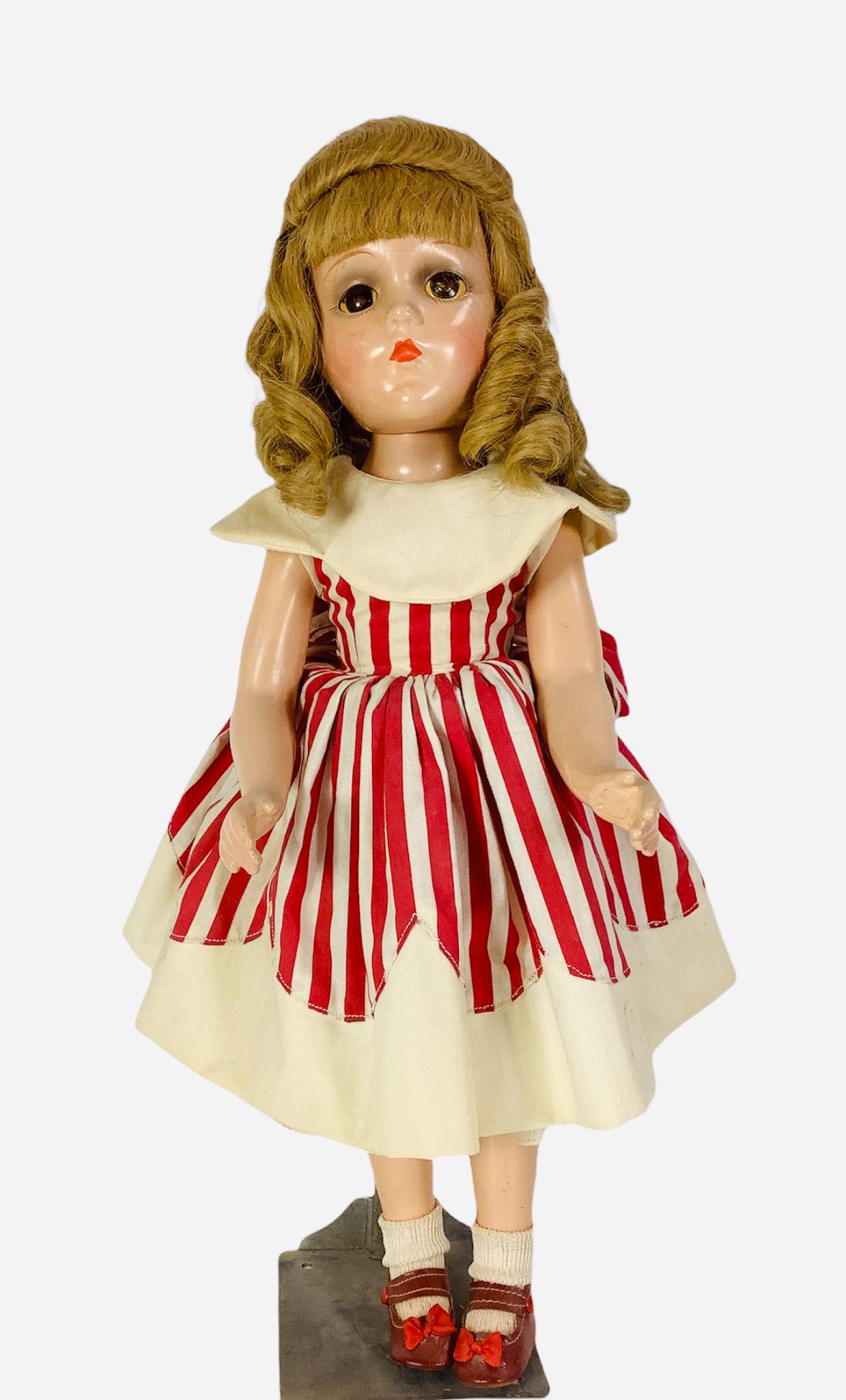 Madame Alexander composition girl. 17 1/2" doll with (1 of 2)