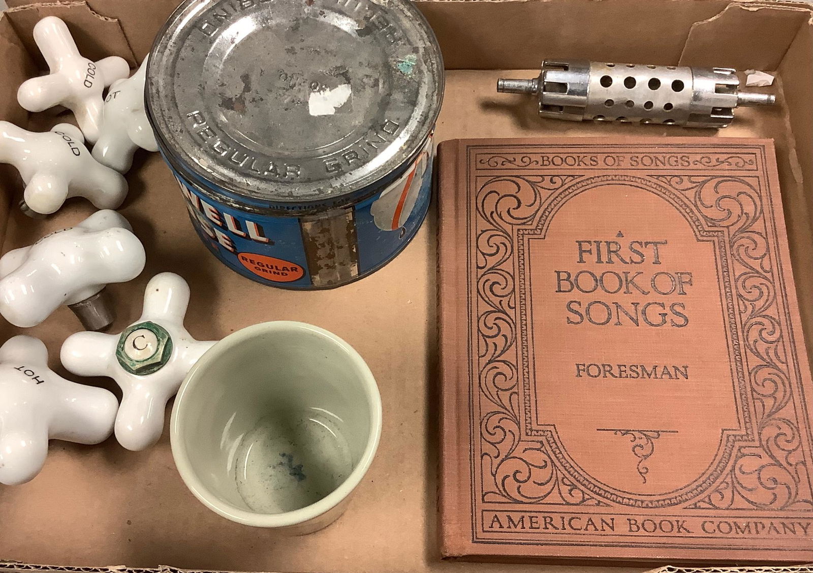 First Book of song , copyright 1925.Old tin Maxwell (1 of 1)