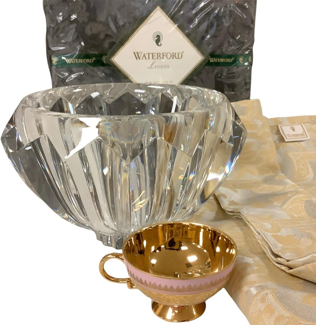 Lot of new Waterford tablecloths, one still in package, (1 of 2)