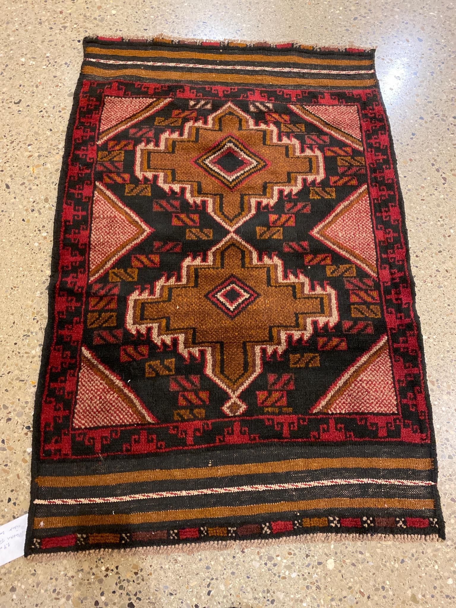 Oriental rug, Afghani Turkoman, circa 2000's, 2'9" x (1 of 2)