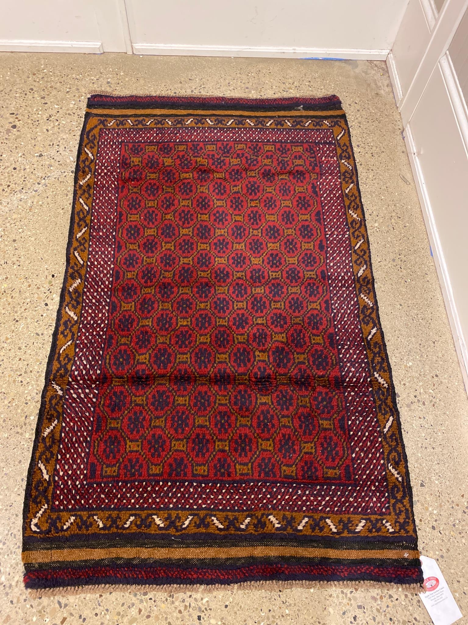 Oriental rug, Afghani Turkoman, circa 2000's, 2'9" x (1 of 2)