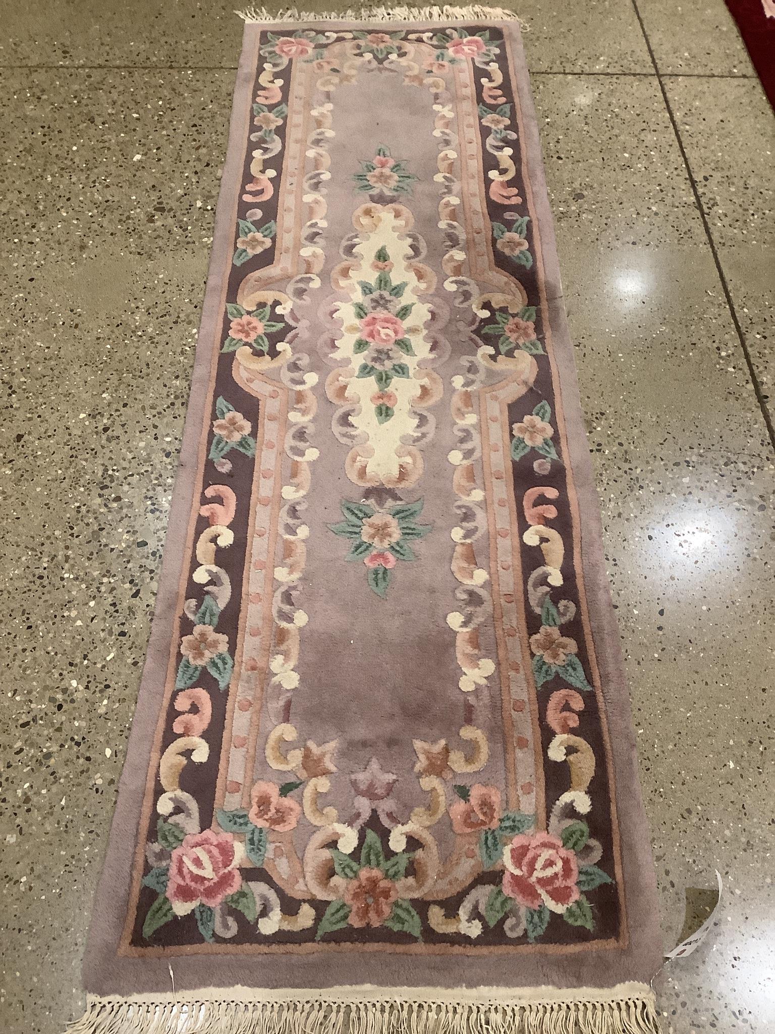 Oriental rug,Chinese sculpted, 2"6" x 8"1" (1 of 5)