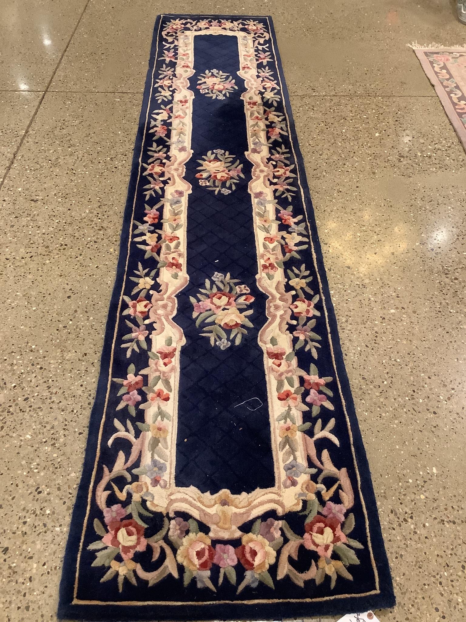 Oriental rug,Chinese sculpted, 2"7" x 12"1" (1 of 6)