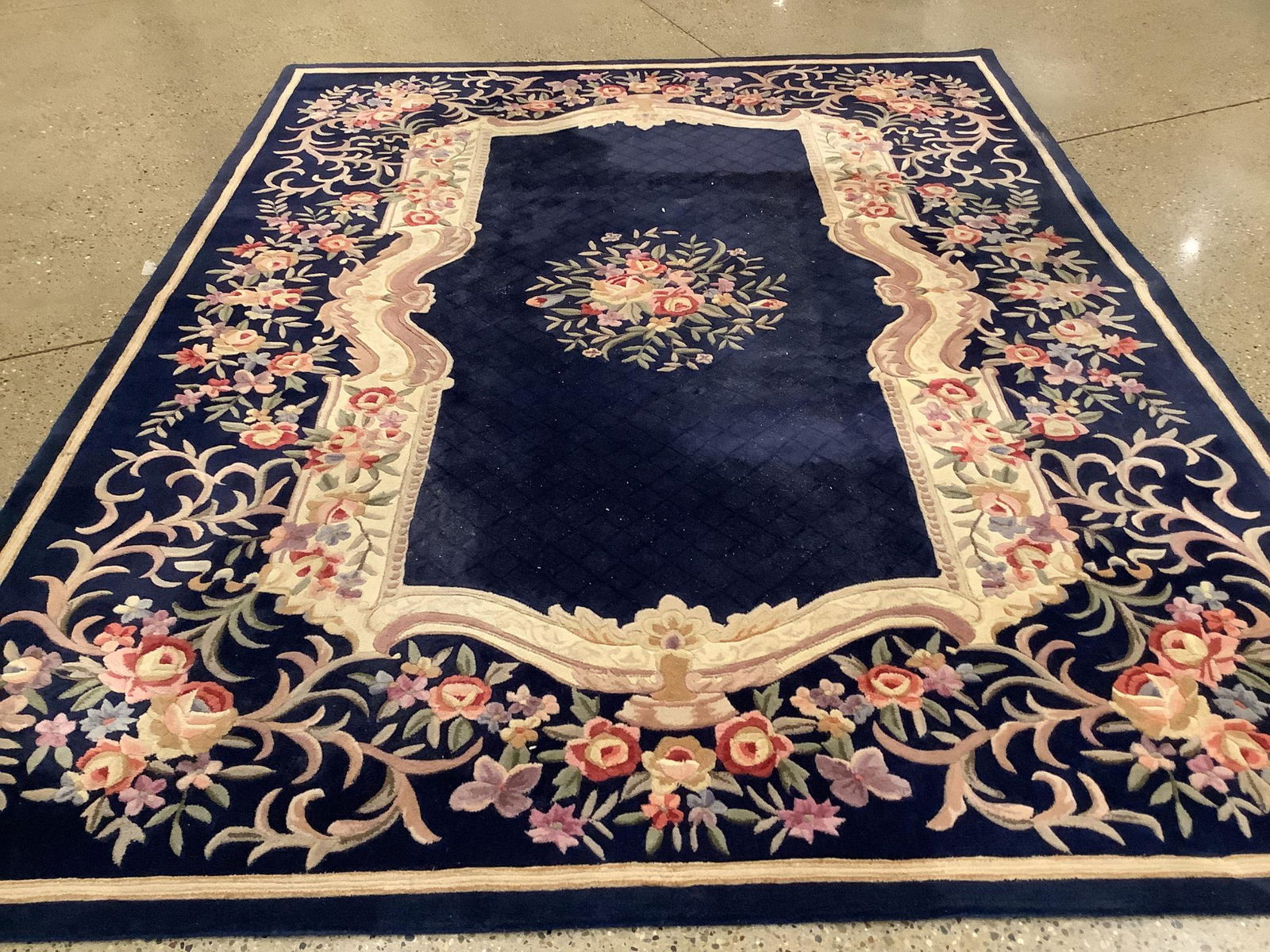 Oriental rug,Chinese sculpted, 9" x 12" (1 of 8)