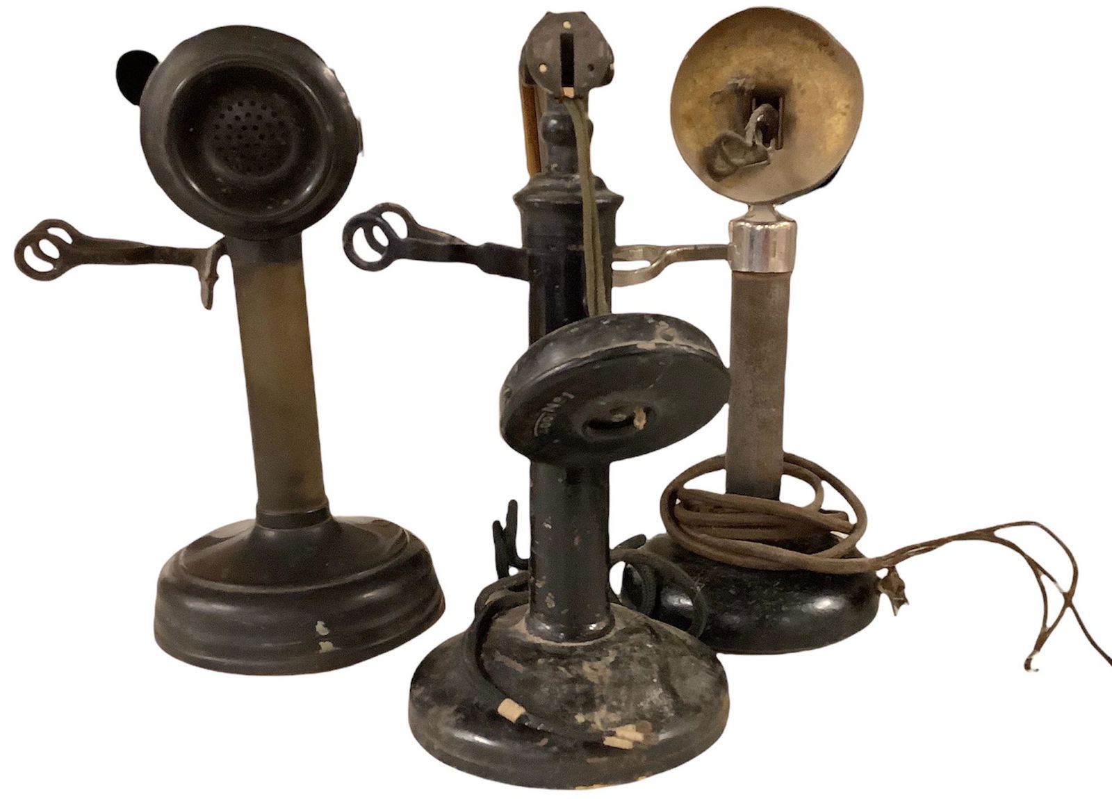 Three candlestick phones, approximately 11"h, missing (1 of 1)