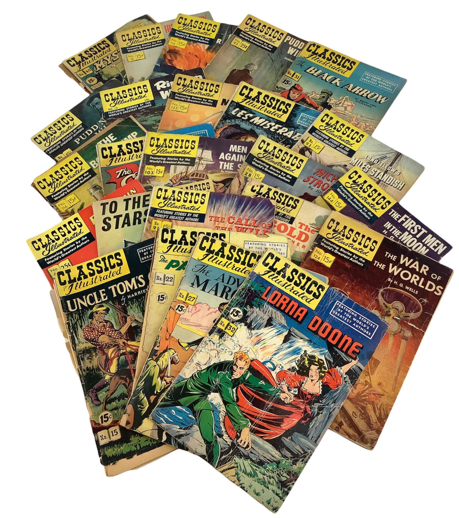 Lot of 24 Classic Illustrated comics including the (1 of 1)