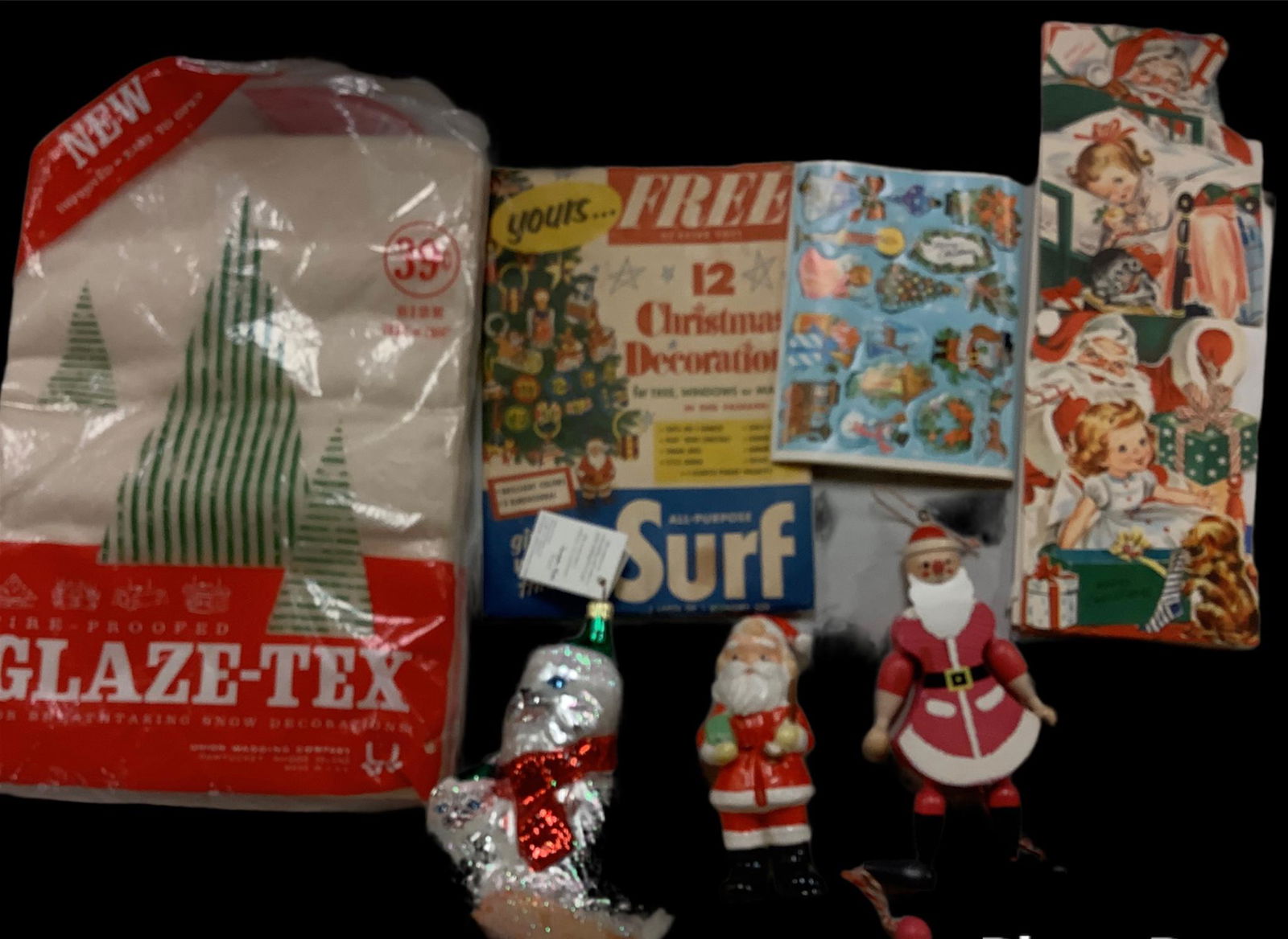 Lot of vintage Christmas items. One Christopher Radko (1 of 1)