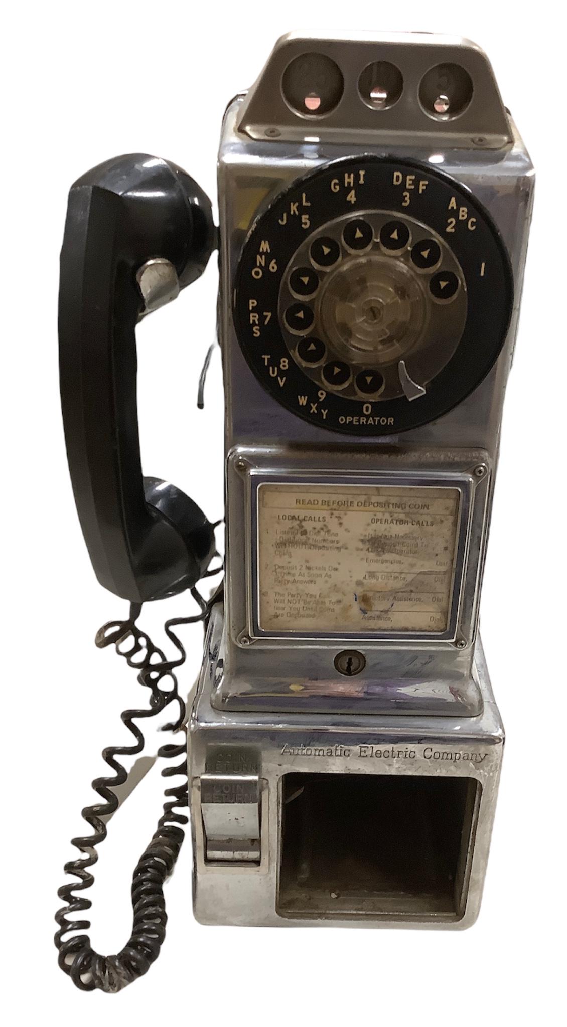 Chrome Automatic Electric 1950s pay phone (1 of 1)