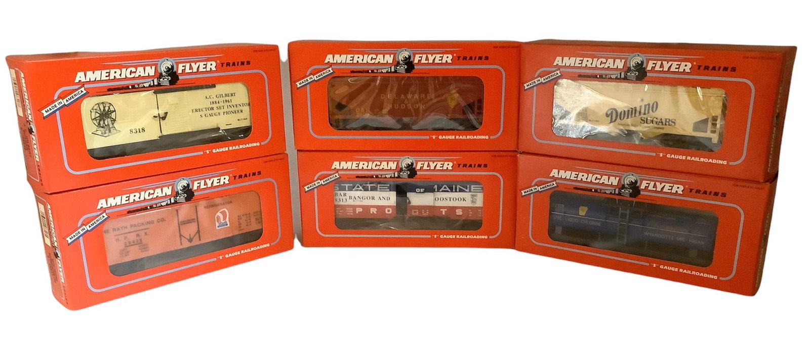 American Flyer modern era lot of 6 freight cars (1 of 1)