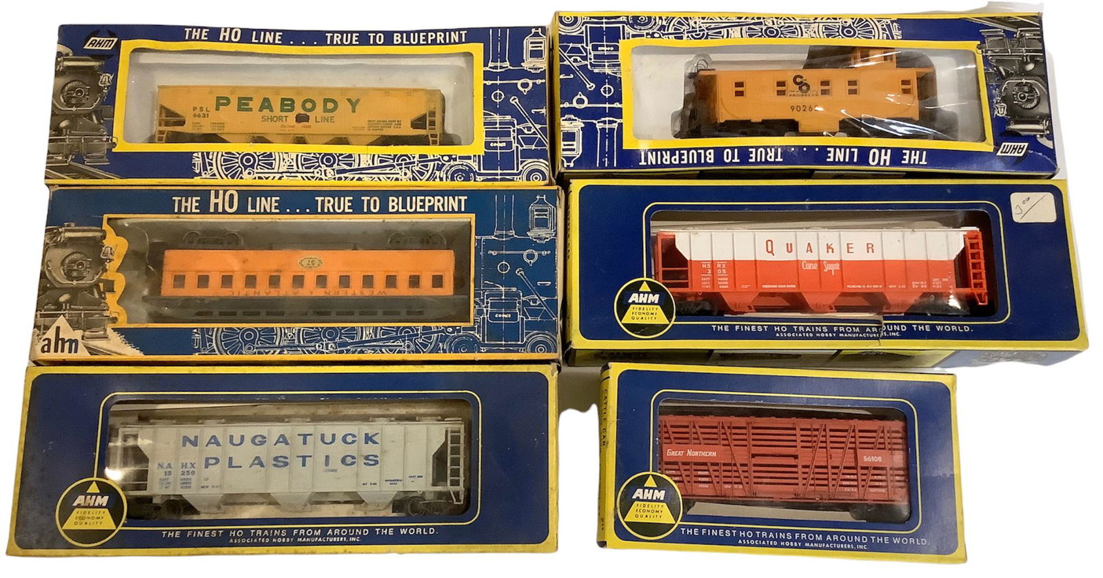 Lot of AHM HO trains in original boxes (1 of 1)