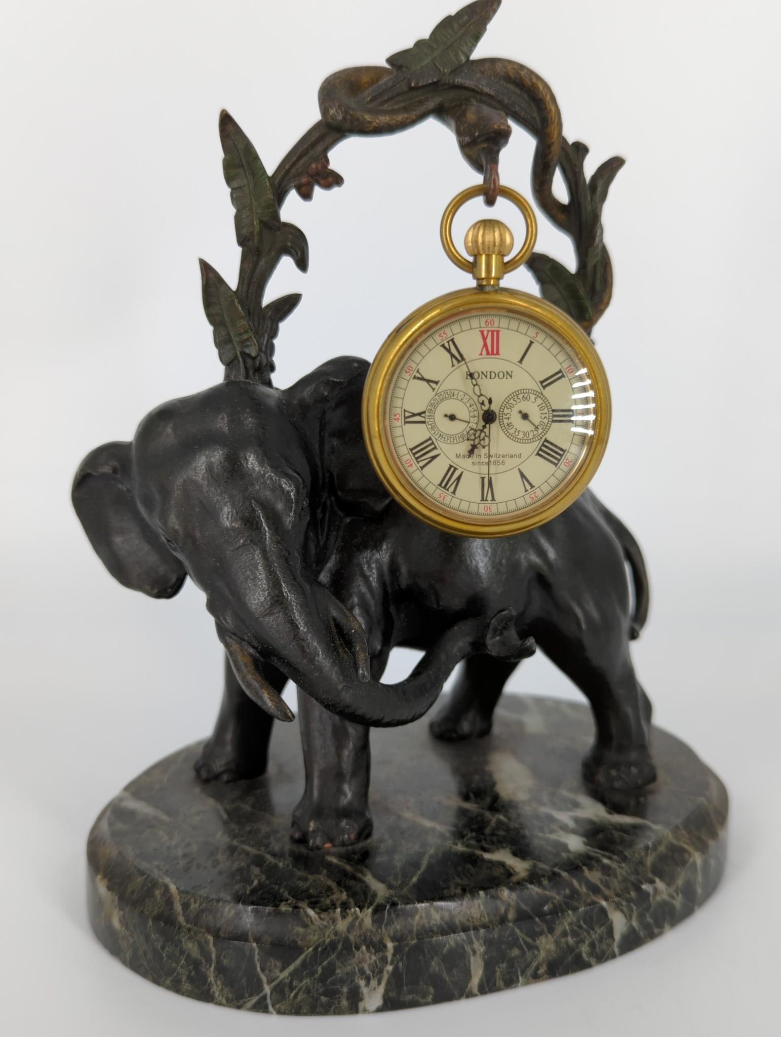 Cast Elephant Statue Pocket Watch Stand (1 of 8)