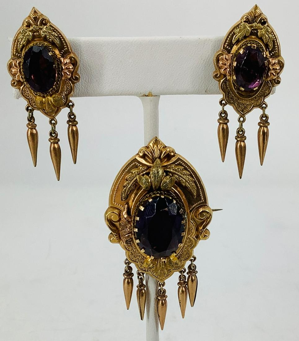 Antique Victorian Gold Filled Jewelry Set (1 of 3)