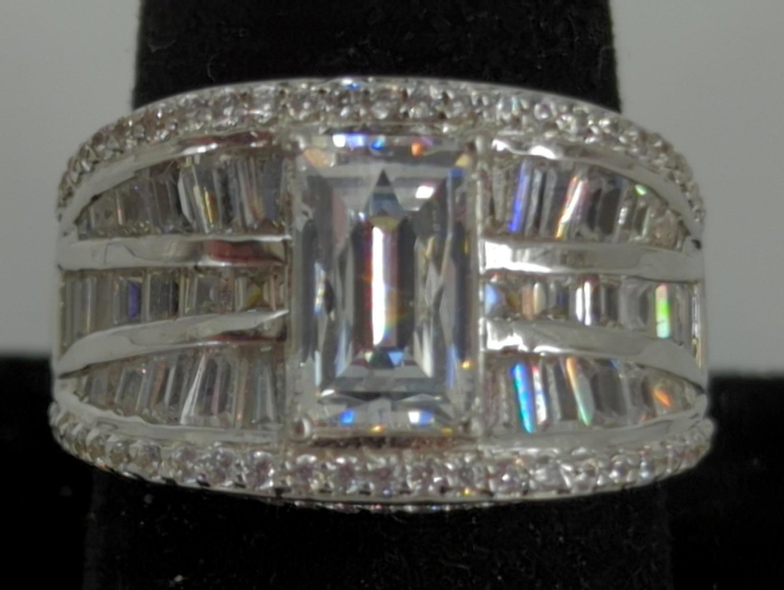 Eye Catching Sterling Silver Ring by Tycoon (1 of 4)