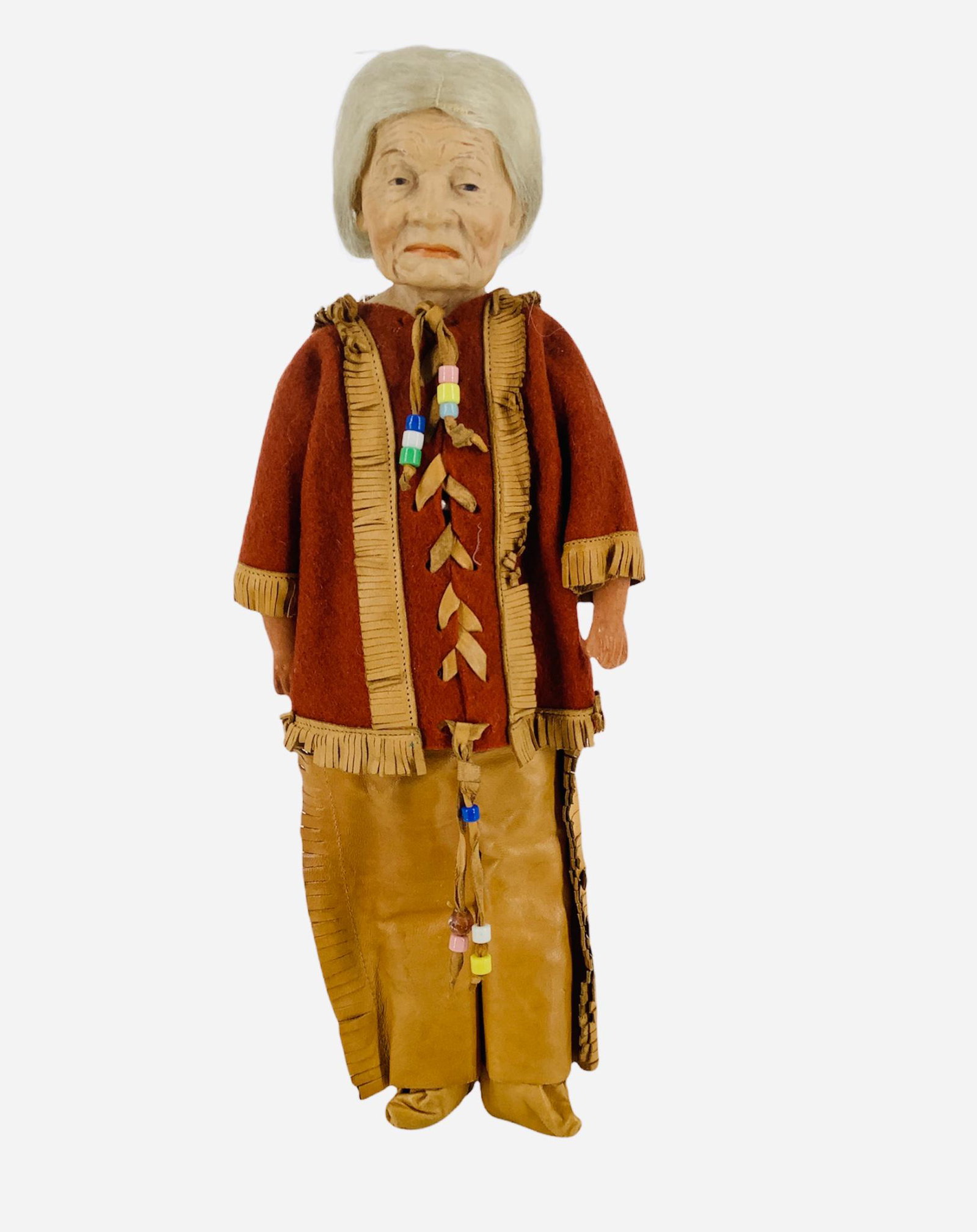 Gebruder Heubach 9457 bisque shoulder head character doll. Rare portrait of Native American Princess (1 of 2)