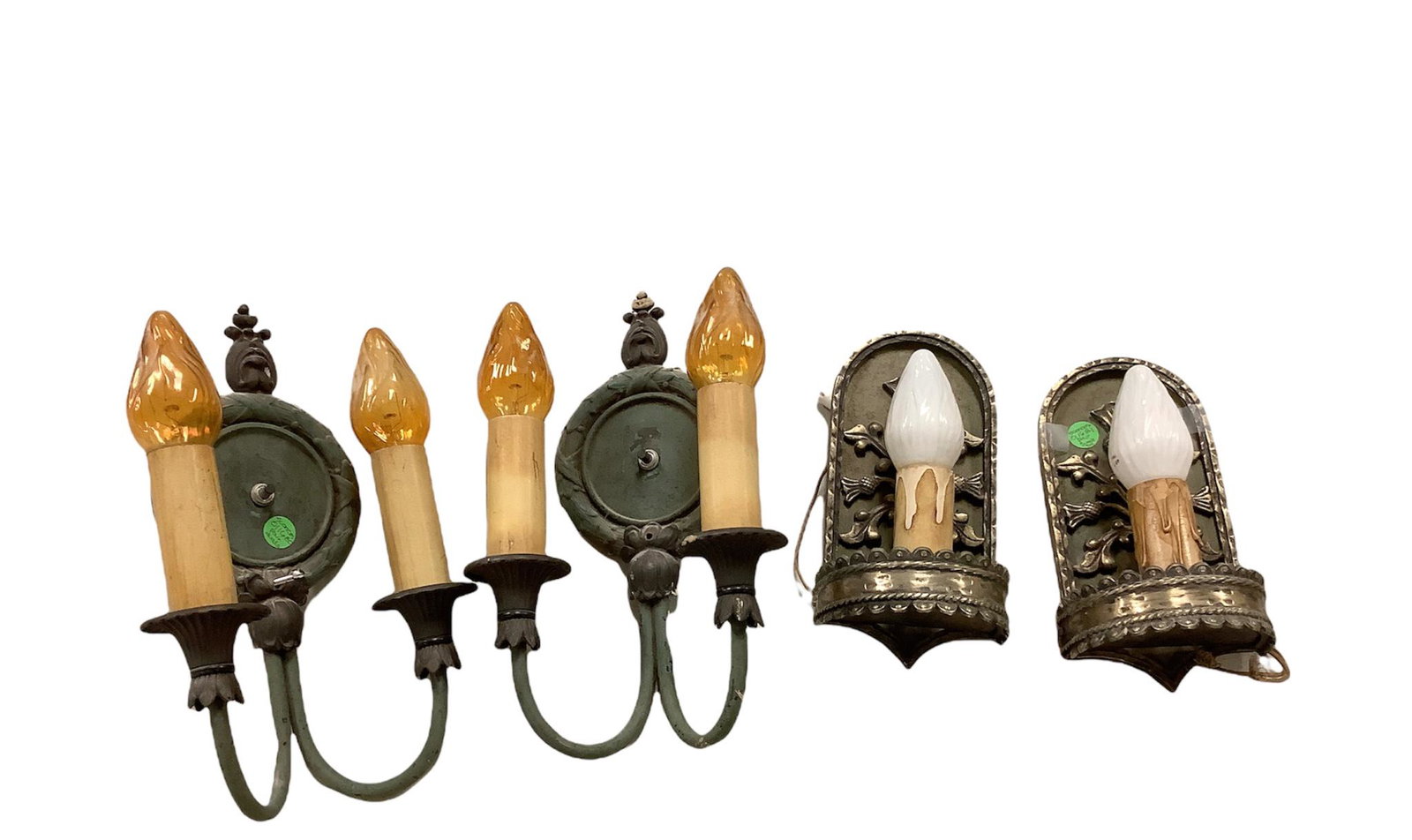 Two sets of vintage wall sconces. (1 of 1)