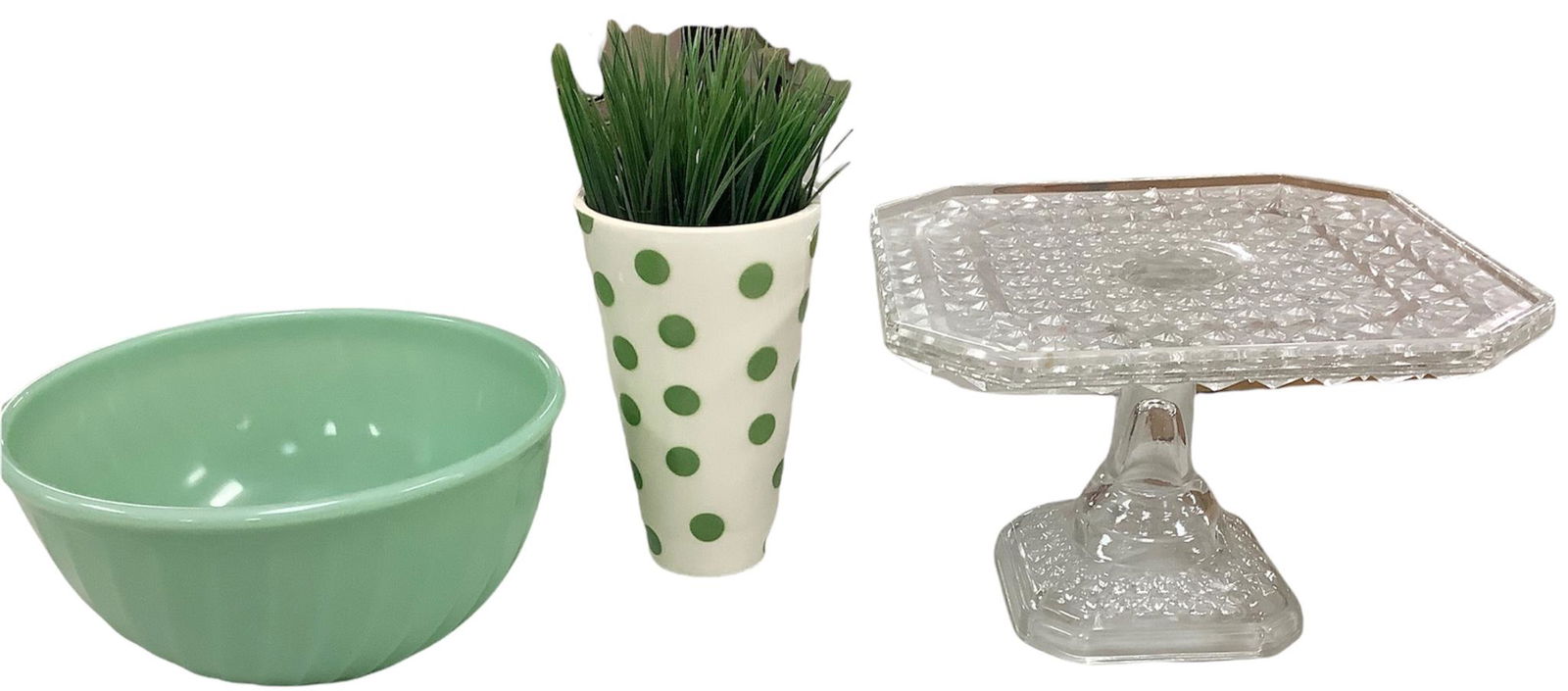 Lot of 3 kitchen item including Jadeite bowl (1 of 1)