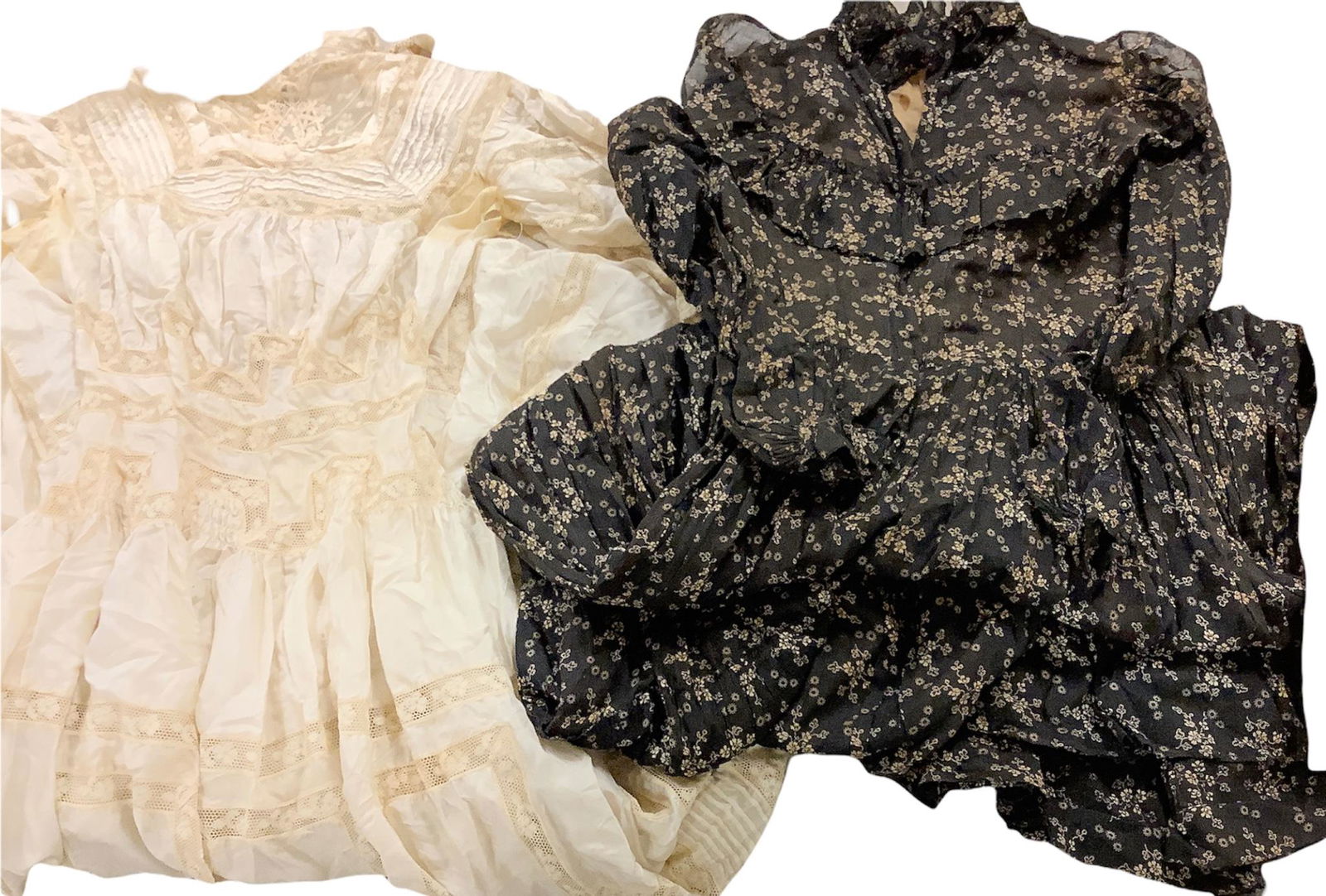 Vintage Two med dresses and a skirt. Vintage med Black Cape and a med sequin top. (1 of 4)