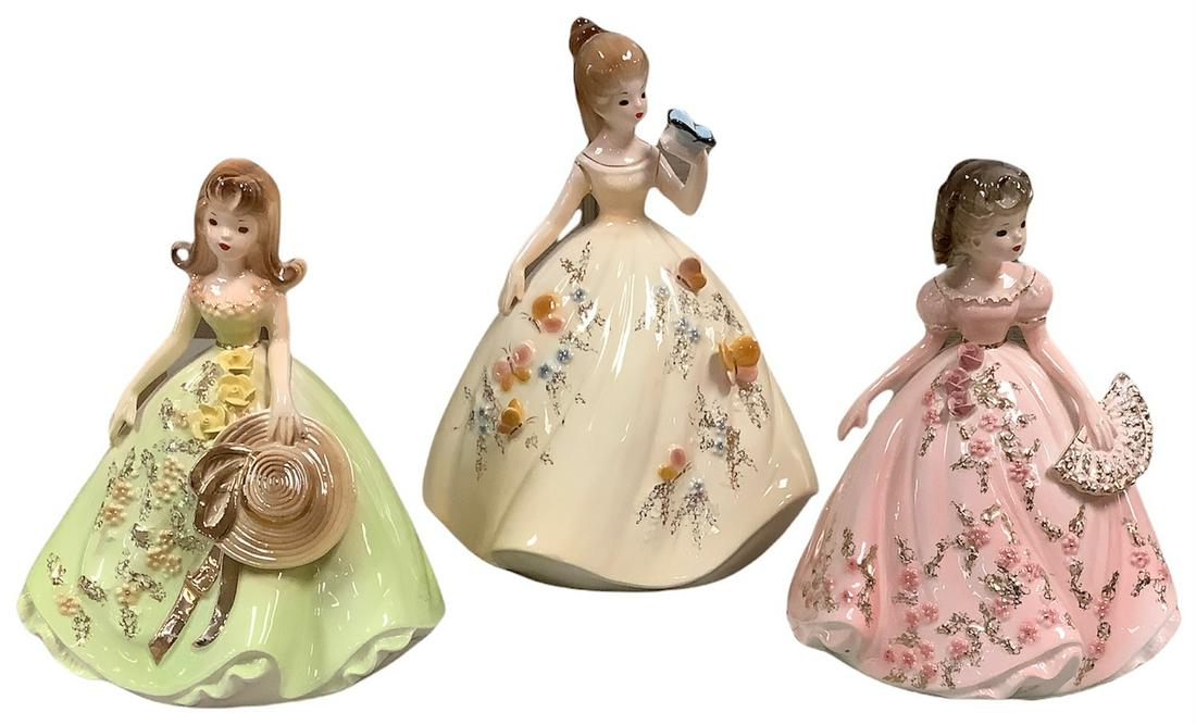 Three Josef original figurines, range in height from 5.75" - 7.5" (1 of 1)