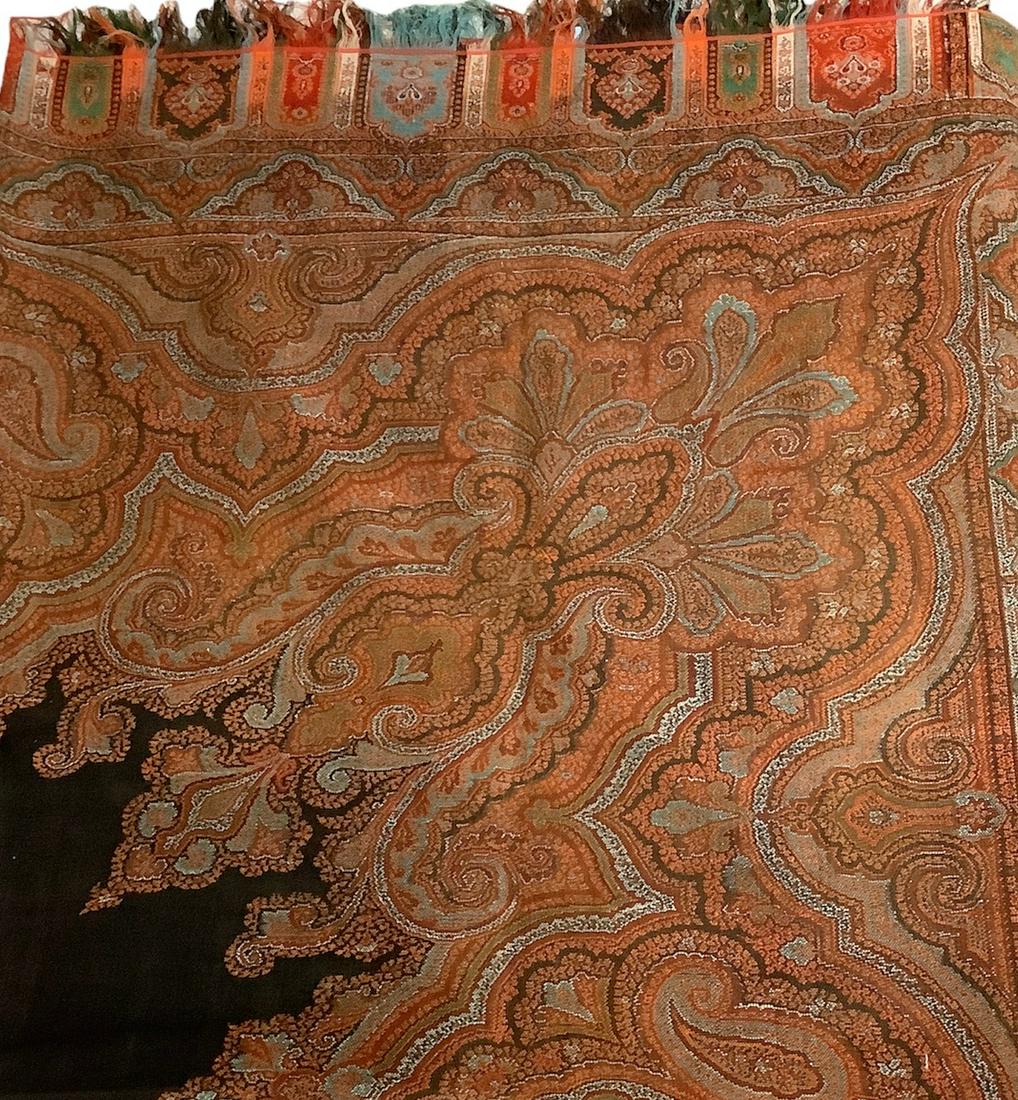 Vintage paisley Piano shawl, 64 x 64. (1 of 1)