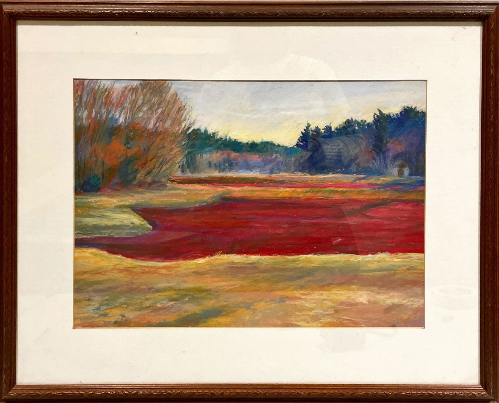 Ruth Leech pastel, Cape Cod cranberry bog. 25.5 x 20 (1 of 1)