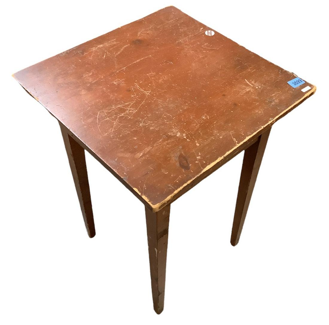 Country pine Hepplewhite stand, 21" x 20.5" x 29.5" (1 of 2)