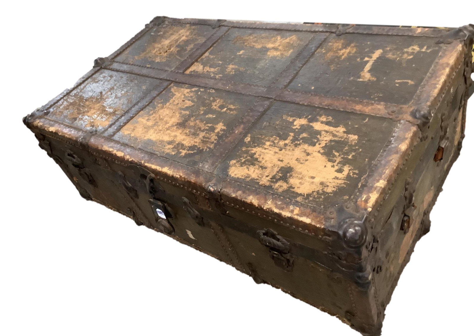 Flat top trunk, 36" x 21" x 12" (1 of 2)