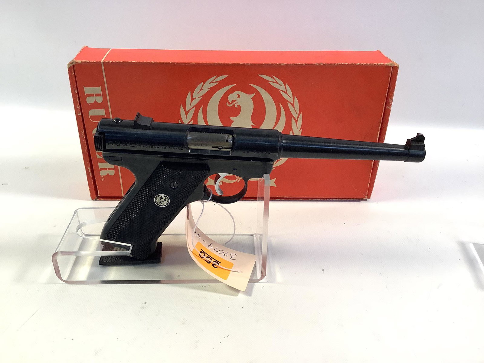 Ruger Model MK1 .22 LR Caliber Semi-auto Pistol SN: 16-245000, Orignial box., Be aware of additional: Ruger Model MK1 .22 LR Caliber Semi-auto Pistol SN: 16-245000, Orignial box. Be aware of additional charges as shipping restrictions require all handguns to ship via Overnight UPS, Adult Signature req