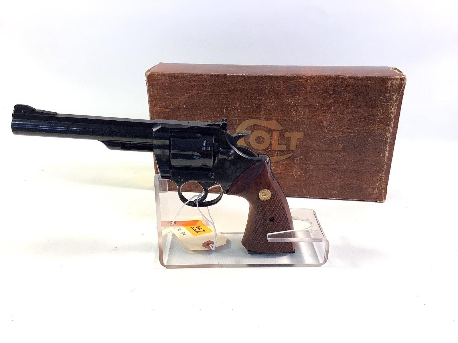 Colt Model Trooper MKIII .357 Magnum Caliber Revolver SN: 1246L, including original box., Be aware: Colt Model Trooper MKIII .357 Magnum Caliber Revolver SN: 1246L, including original box. Be aware of additional charges as shipping restrictions require all handguns to ship via Overnight UPS, Adult S